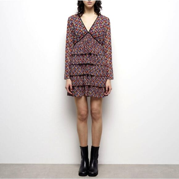 The Kooples Short Multicolor Pleated Dress 0 is available for purchase on  au PAY Market - Imported Goods Online Store Co.Ltd. | au PAY Market -  Online Shopping Site